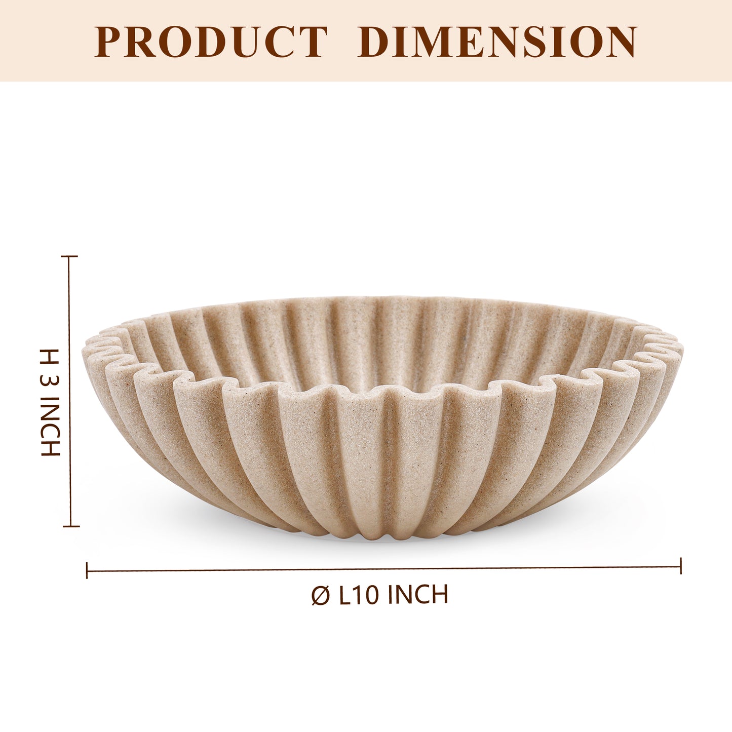 Large Decorative Bowl, Modern Handicraft Bowls for Home Decor