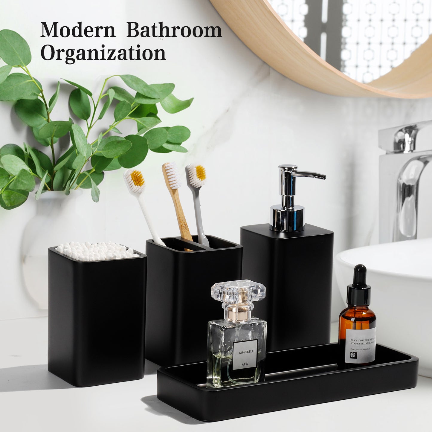 Bathroom Accessories Set, 4 Pcs Bathroom Accessory Set